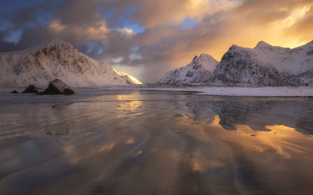 Lofotens vinterlandskap